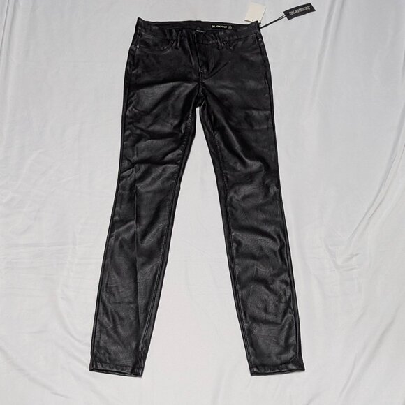 NWT Blank NYC Size 26 Black Pleather Skinny Pants - Picture 5 of 16